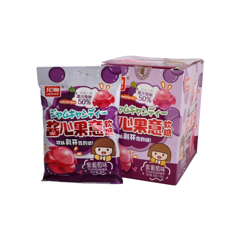 Gominola Con Sabor Uva Lc 80 g