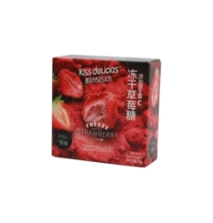 Caramelo Con Sabor Fresa Kiss 50 g