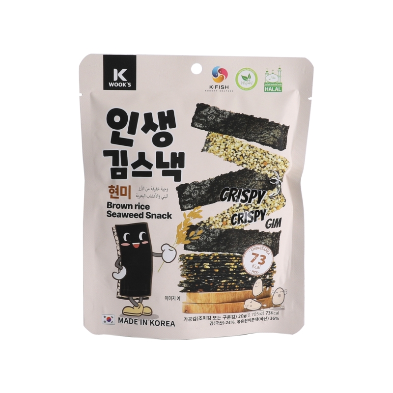 Aperitivo De Alga Sabor Arroz Wang 20 g