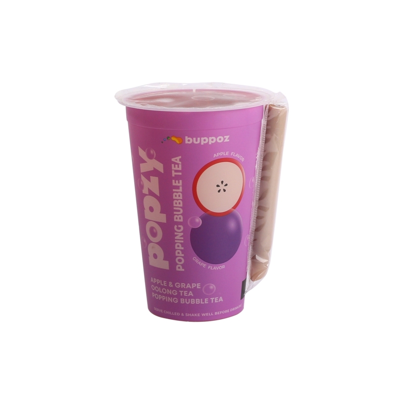 Bubble Tea Sabor Manzana Y Uva Popzy 335 ml