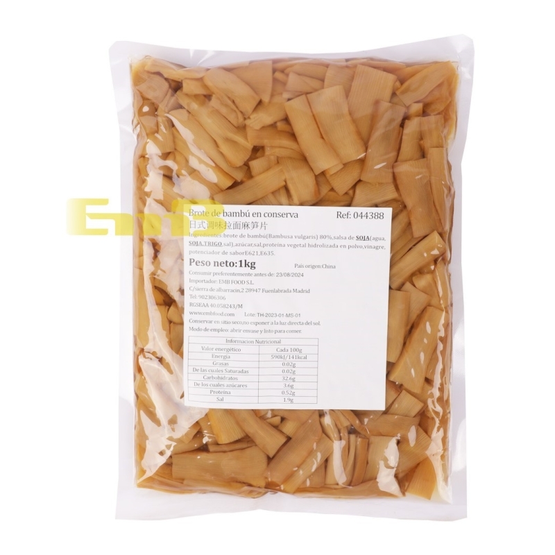 Brote De Bambu En Conserva 1 kg