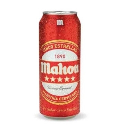 Cerveza Mahou 5 Estrella Lata 50Cl