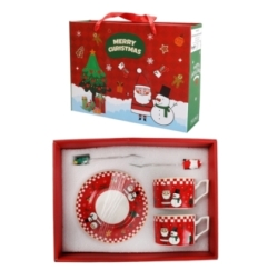 Set De Taza Y Platillo Navideño 200 ml