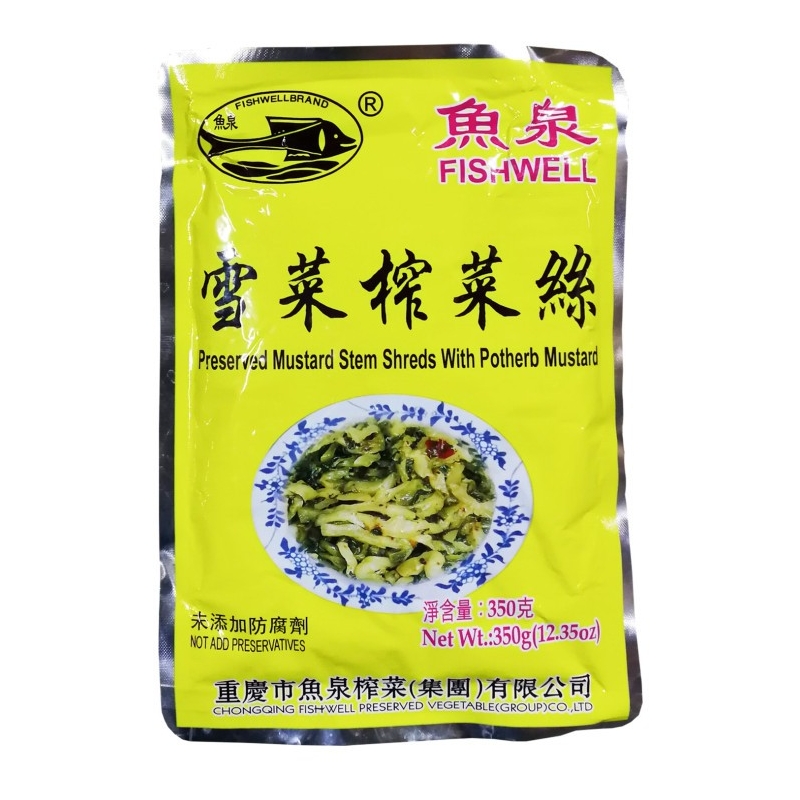 鱼泉雪菜榨菜丝 20/350g