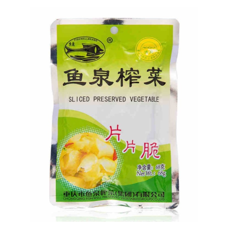 鱼泉榨菜片片脆 100/68g