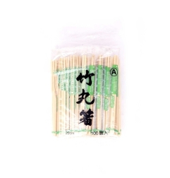 绿色独立包装竹丸筷子30/100双 20cm
