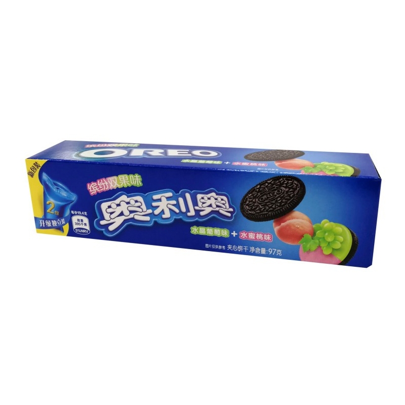 Galleta rellena de Uva y Melocoton OREO 97g