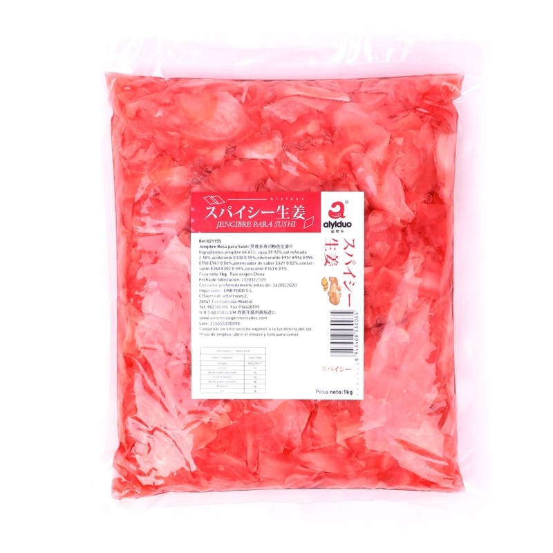 Jengibre rosa para sushi AIYIDUO 1kg