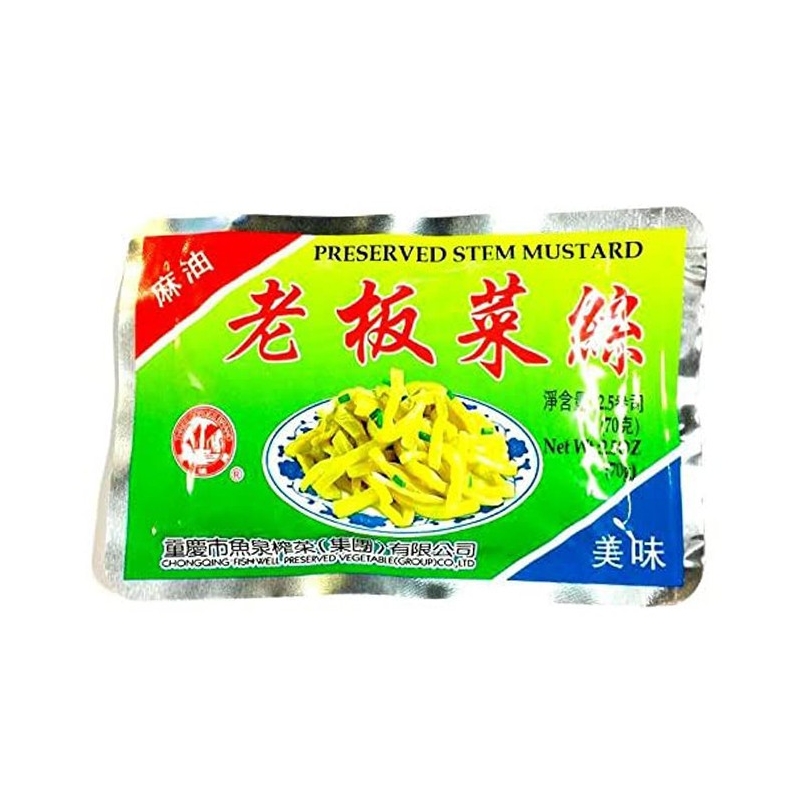 三峡牌麻油老板榨菜丝 100/70g 三峡牌麻油老板榨菜丝 100/70g