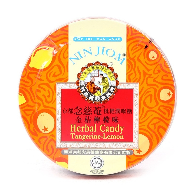 CARAMELO DE HIERBAS SABOR KUMQUAT Y LIMON NIN JIOM 12/60G