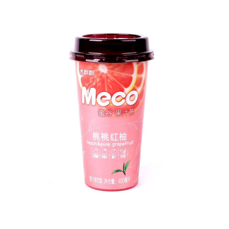 香飘飘MECO果汁茶桃桃红柚味 15/400ml