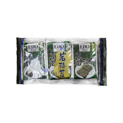 EDO PACK 纯生岩海苔*3包装*15g