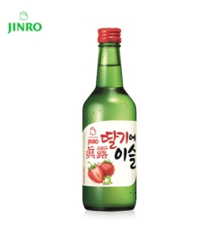 SOJU BEBIDA ALCOHOLICA SABOR A FRESA JINRO 20/350ML 13％VOL