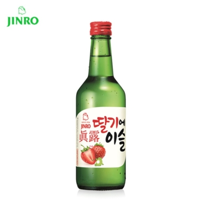 SOJU BEBIDA ALCOHOLICA SABOR A FRESA JINRO 20/350ML 13％VOL