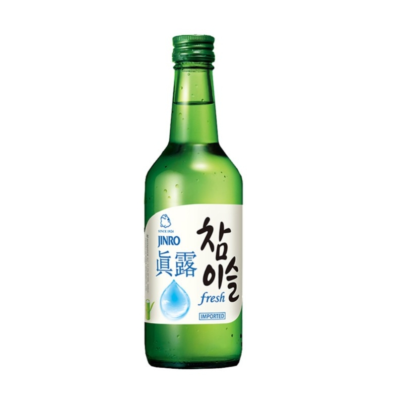 韩国JINRO烧酒CHAMISUL FRESH20/350ML 16.9％VOL