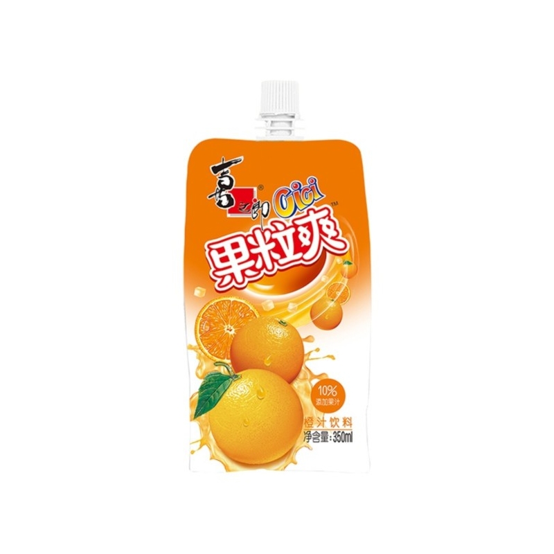 GELATINA DE FRUTA XIZHILANG 喜之郎CICI香橙果粒爽 24/350G