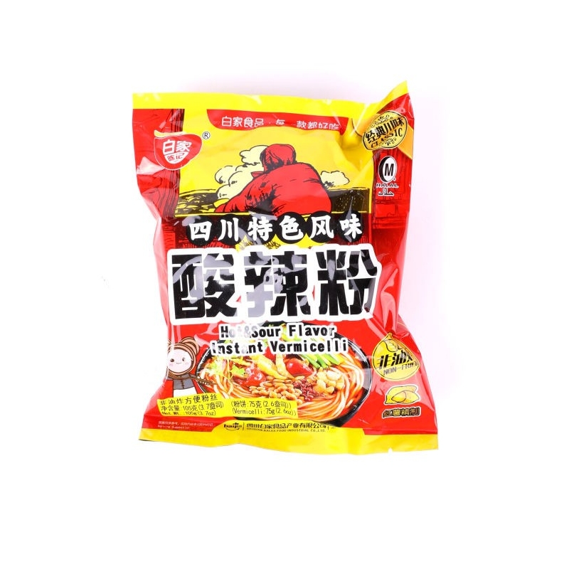 白家方便粉丝(酸辣味)*袋 20/105G
