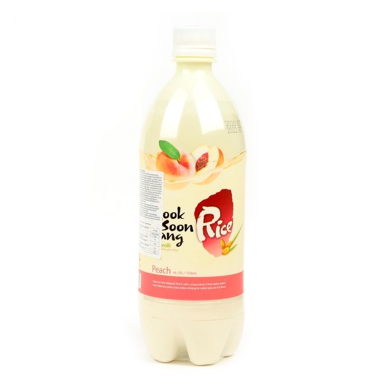 LICOR DE ARROZ SABOR MELOCOTON 韩国米酒桃子味 3％VOL 20/750ML